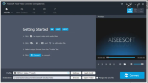 Aiseesoft Total Video Converter Crack + License Key [2022]